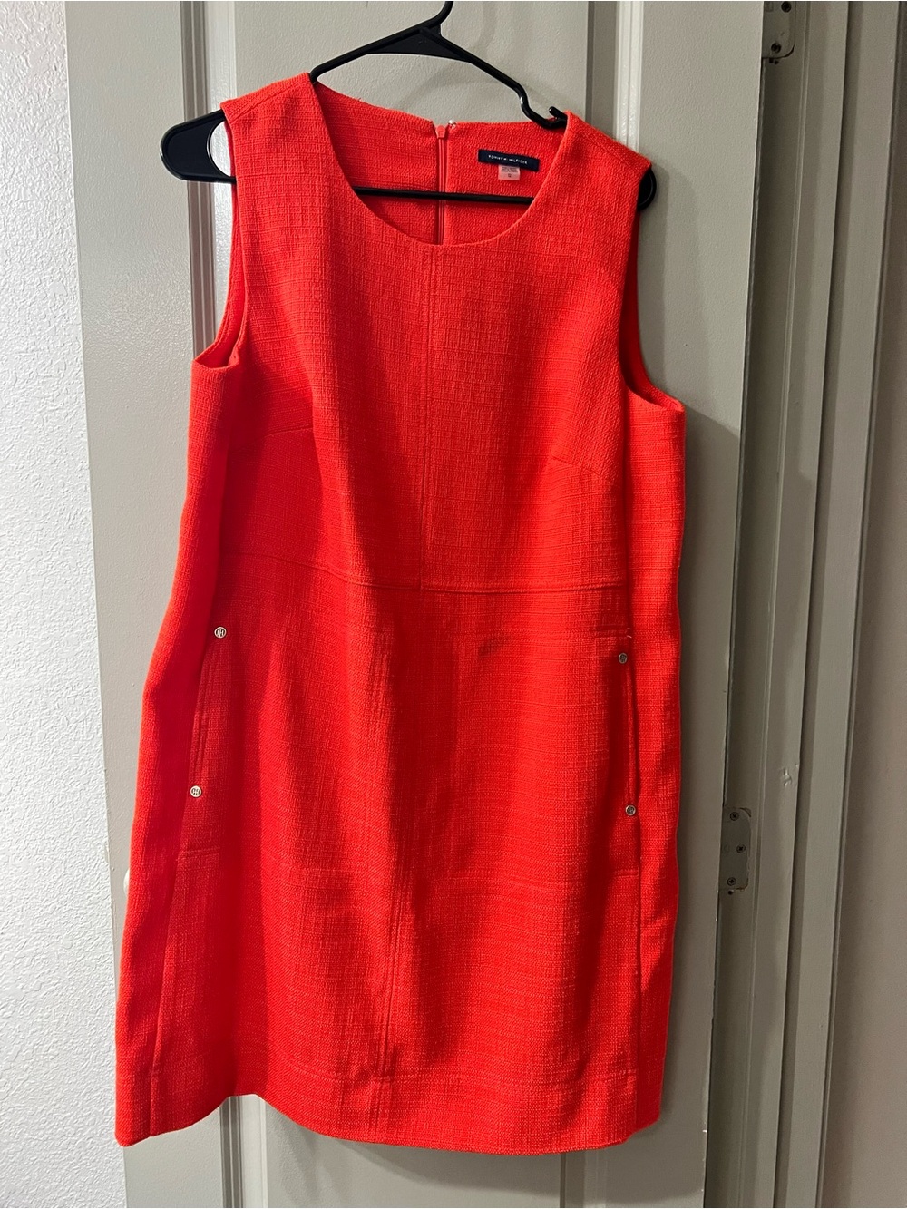 Tommy Hilfiger Bright Red Sleeveless Mini Dress